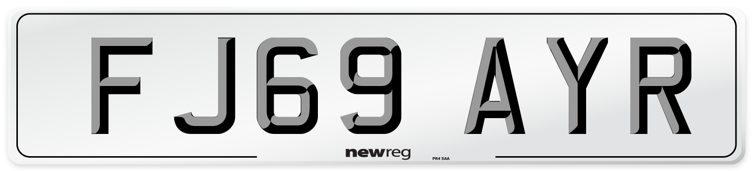 FJ69 AYR Number Plate from New Reg